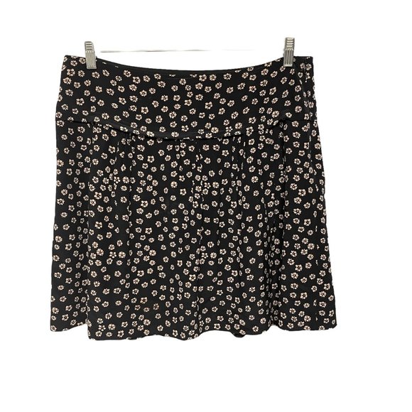 Madewell Black Floral Skyline in Stencil Blossom Silk Skirt - Picture 4 of 8